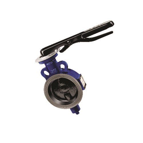 Butterfly Valve - New 25MM Lever Operated S.G Iron Disc as Per ASTMA 536, EPDM Body Liner, Blue & Gold Combo