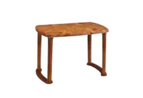 Brown Moulded Plastic Dining Table