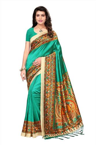 New Art Silk Sarees With Jhalar