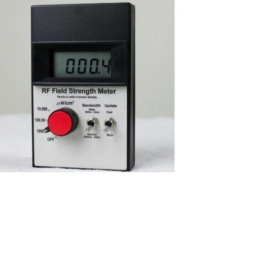 Radio Frequency Field Strength Meter - Customized Size, 2 Year Warranty, User Friendly Display with Detachable Antenna Functionality, Hand Held & Battery Operated