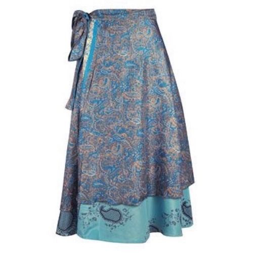 Custom Silk Wrap Round Ladies Skirts