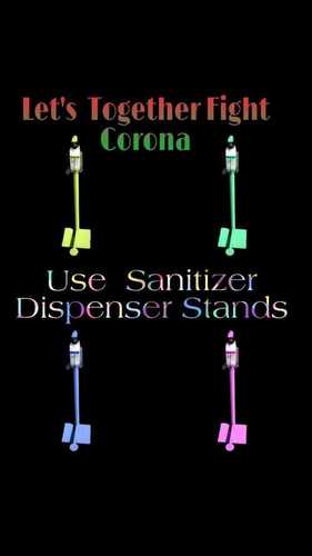 Foot Operated Hand Sanitizer Dispenser - Metal | Durable, Easy to Use, Contactless Operation, Fine Finishing, High Reliability