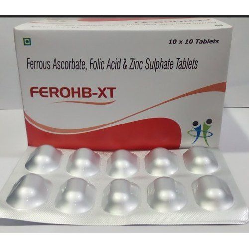 Ferrous Ascorbate, Folic Acid & Zinc Sulphate Tablet