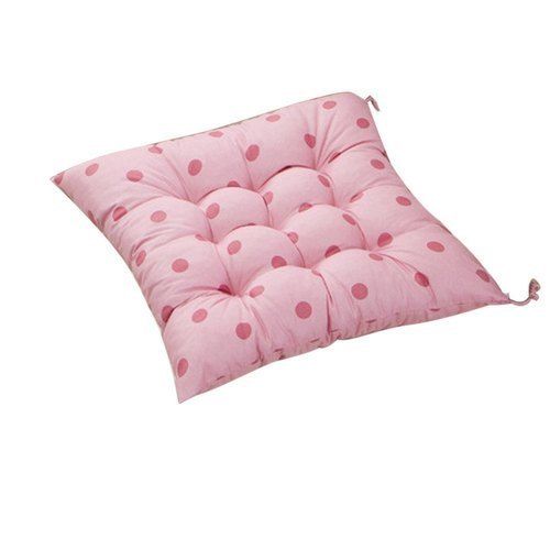 100% Cotton Pink Printed Chair Seat Pad