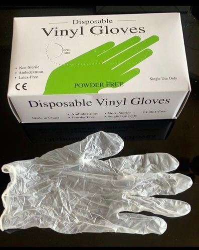 Transparent Vinyl Disposable Gloves Usage: Hand Protection