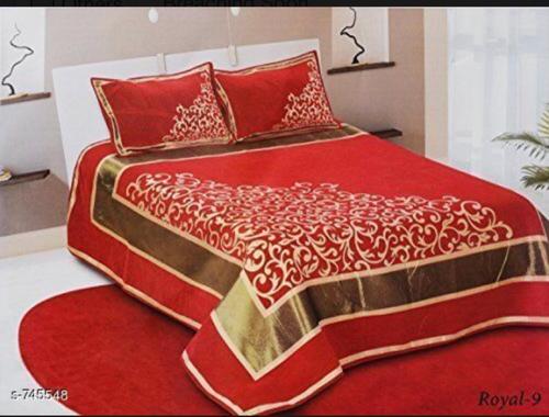 Printed Smooth Finish Chenille Bed Covers