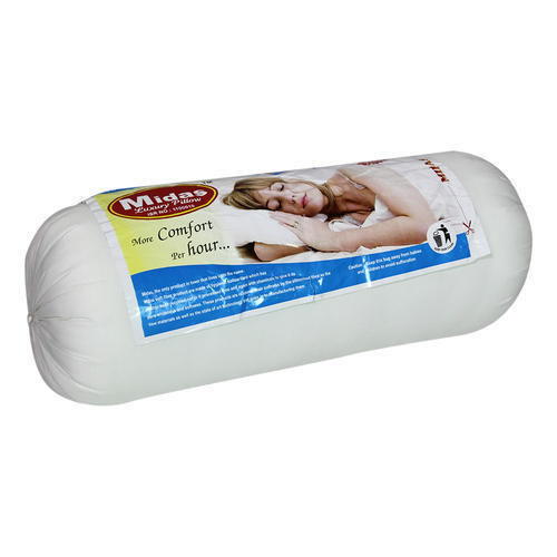 White Round Bolster Pillow Use: Neck