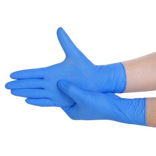 Disposable Nitrile Medical Examination Gloves - S-XL Size, New Condition, Box Packaging | Full Finger Style, Plain Pattern, Blue Color, Medical Use, Disposable