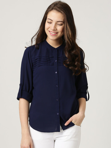 navy blue shirt