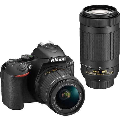 Nikon D5600 Dslr Camera With 18 To 55mm And 70 To 300mm Lenses