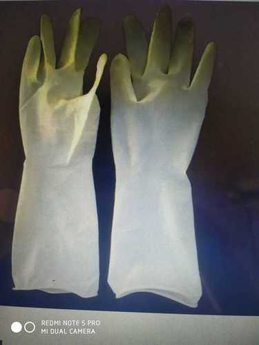 White Color Disposable Hand Gloves