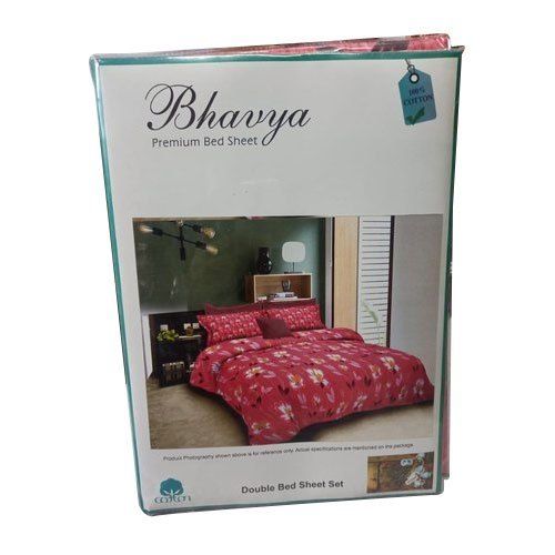 Multicolor Bhavya Premium Double Bed Sheet Set