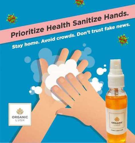 Organic Lush Hand Sanitizer Gel
