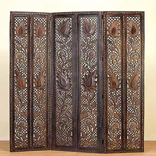 Brown 3 Panel Wood Folding Partitions