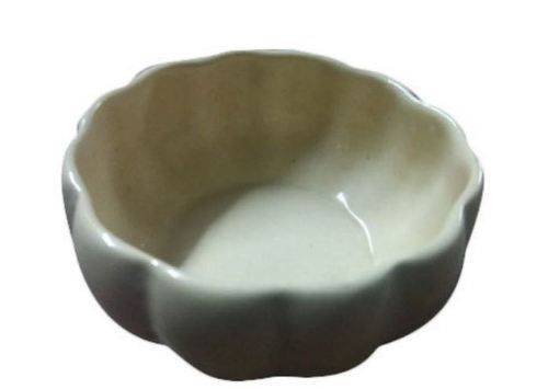 Ceramic White Polished Pot Size: Vary