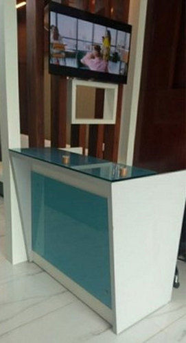 Blue And White Modular Cash Desk Counter