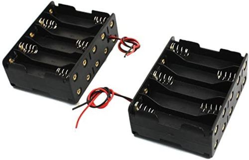 Black Plastic Battery Holders