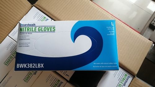 Blue Nitrile Examined Disposable Gloves