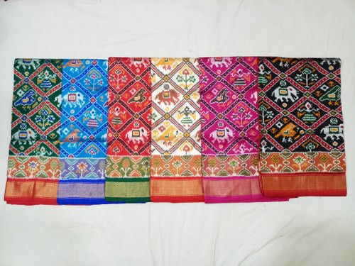 Multicolored Pochampally Ikkat Silk Sarees