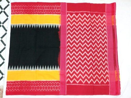 Multicolored Printed Ladies Silk Cotton Sarees