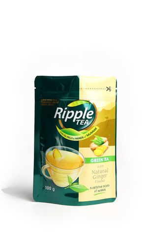 Ripple Natural Ginger Flavour Green Tea 100 g