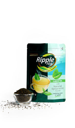 Ripple Natural Spearmint Flavour Green Tea 100 G Antioxidants