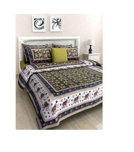 Sanganeri Printed Bed Sheet