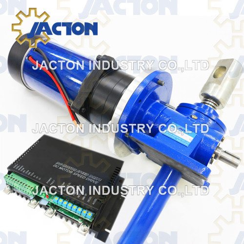 24v Electric Screw Jack 5 Ton 250mm Travel With 1hp 24 Volt DC Planetary Geared Motor  By JACTON INDUSTRY CO., LTD.