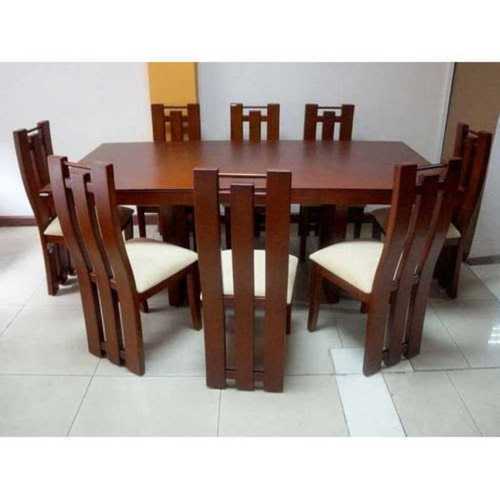 Modern Appearance Plain Pattern 8 Seater Dining Table Sets