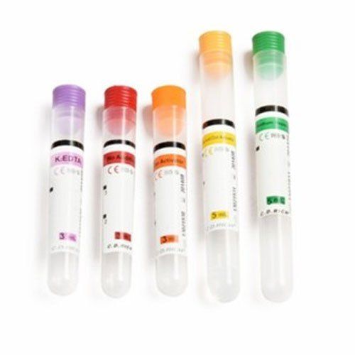 Non-Vacuum Blood Collection Tubes - Plastic, Air-Tight, Disposable for Hospitals and Laboratories