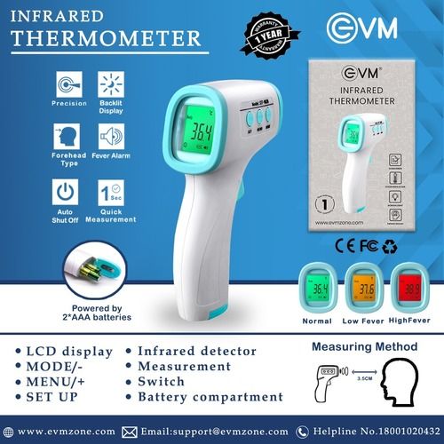 EVM Non Contact Infrared Forehead Thermometer