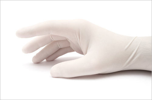 White Sterile Latex Surgical Hand Gloves