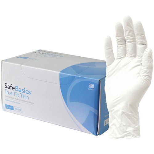 White Colored Examination Latex Gloves