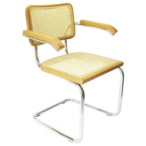 Yellow Cane Chair With Arm