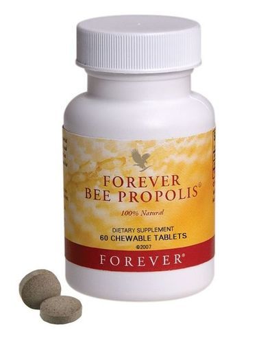 Forever Bee Propolis Tablets - 60 Count Bottle | Personal Wellness Supplement