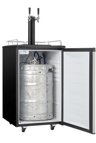 Glass Wheel Mounted Craft Brew Kegerator