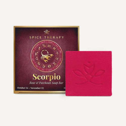 Ayurvedic Scorpio Rose And Patchouli Handmade Soap Bar