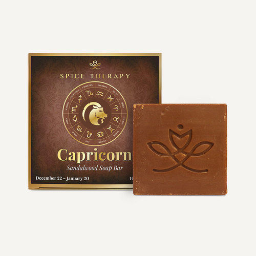 Soft On Skin Capricorn Sandalwood Zodiac Handmade Soap Bar