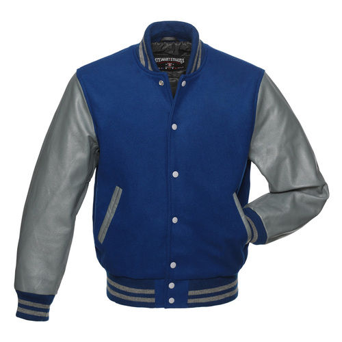 Leather Letterman Jacket - All Sizes, Full Sleeve Design for Warmth and Comfort