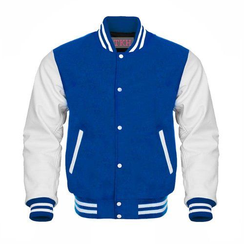 Leather Letterman Jacket - All Sizes Available | Full Sleeves, Warm Degree Design for Men