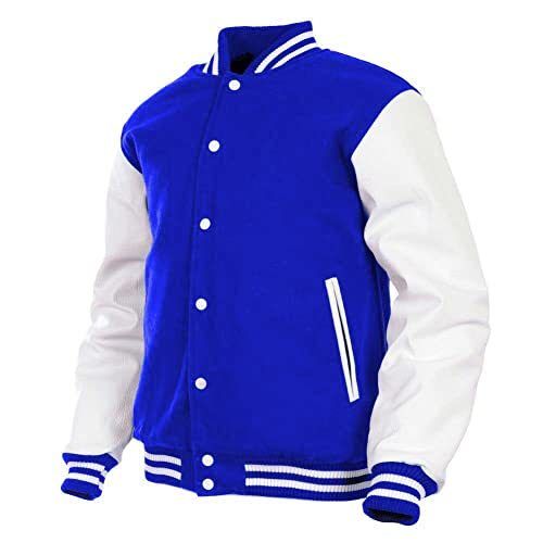 Leather Letterman Jacket - All Sizes Available | Full Sleeve, Warm Design for Men