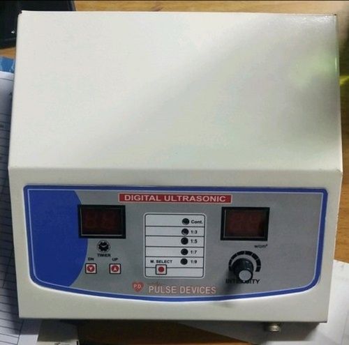 White 1 Mhz Digital Ultrasound Therapy Machine