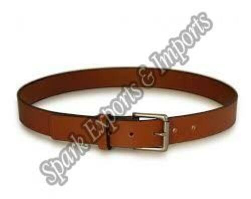 Brown Plain Leather Belts Gender: Male