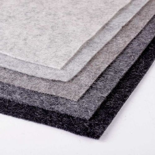 Fur Felt - Wool Felt Compressed Sheet , 4.0-20mm Thick, Pure White Color
