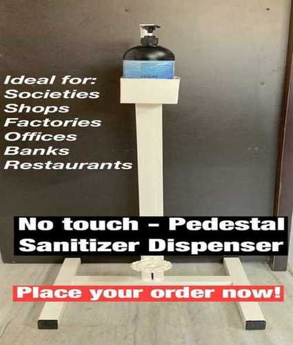 No Touch Pedestal Sanitizer Dispenser Stand