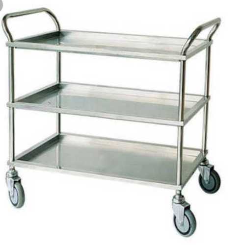 Durable Stainless Steel Hospital Trolley