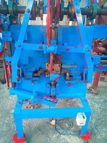 Blue Industrial Grade Gas Cylinder Clip Machine