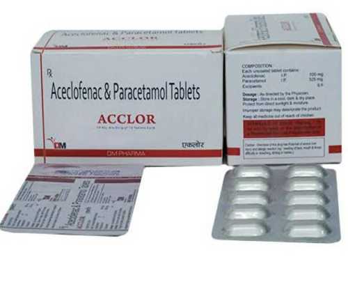 Aceclofenac Paracetamol Tablet Allopathic Tablet Ingredients: Chemicals