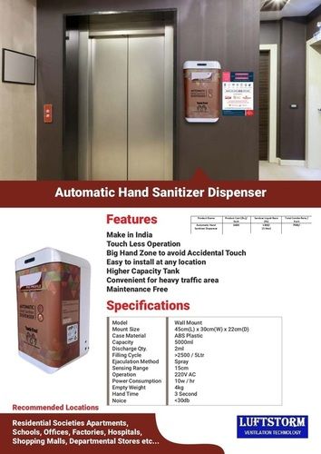 Automatic Hand Sanitizer Dispenser - Wall Mounted