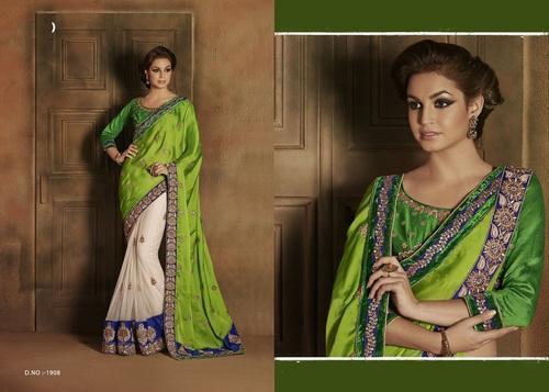 Royal Modern Style Designer Festival Saree - Skin Friendly, High Shrink Resistivity, Includes Blouse, Anti Wrinkle | Available in Various Colors, Ideal for Festive Occasions, Suitable for All Seasons